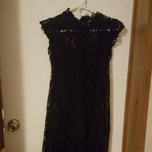 Black lace dress